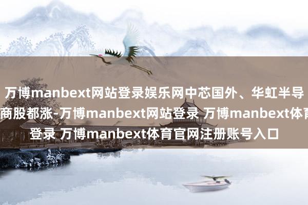 万博manbext网站登录娱乐网中芯国外、华虹半导体涨约8%；中资券商股都涨-万博manbext网站登录 万博manbext体育官网注册账号入口